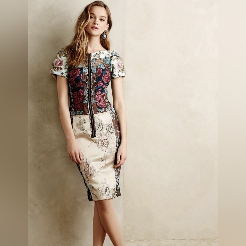 Byron Lars Beguile Brocade Dress For Anthropologie